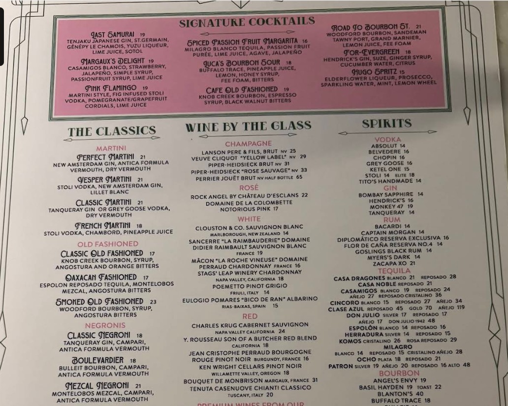 Pink Steak Restaurant Menu | Fine Dining & Steakhouse in West Palm Beach